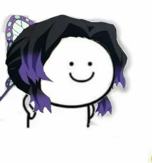 😁 4465c149 Shinobu Kocho Demon Slayer Anime, Sticker, Demon Slayer, Shinobu Kocho, Fanart, Manga, Dibujo animado telegram sticker