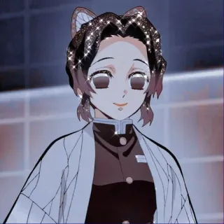 😉 6b7d19a8 Shinobu Kocho Demon Slayer Anime, Demon Slayer, Shinobu Kocho, Personaje, Brillo, Fanart telegram sticker