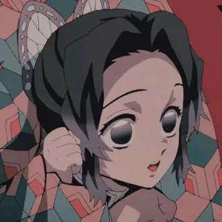 💓 740de100 Shinobu Kocho Demon Slayer Anime, Kimetsu no Yaiba, Shinobu Kocho, Dibujos animados telegram sticker