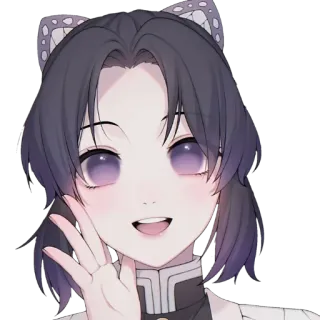 🧚‍♀ 12a8df57 Shinobu Kocho Demon Slayer アニメ, 鬼滅の刃, 胡蝶しのぶ, 可愛い, アニメガール telegram sticker