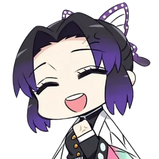 🧚‍♀ dab125e2 Shinobu Kocho Demon Slayer アニメ, 鬼滅の刃, 胡蝶しのぶ, 漫画, カートゥーン telegram sticker