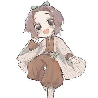 🧚‍♀ ec6e07c7 Shinobu Kocho Demon Slayer アニメ, 鬼滅の刃, 胡蝶しのぶ, ちびキャラ, 可愛い telegram sticker