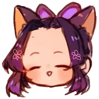 🧚‍♀ f2d7b70b アニメ, 猫耳, 可愛い, カワイイ, ステッカー telegram sticker