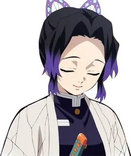 🤤 a7862cd9 Shinobu Kocho Demon Slayer Anime, Demon Slayer, Shinobu Kocho, Schmetterling, Manga telegram sticker