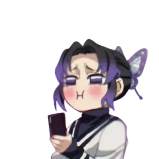 😂 b37d972d Shinobu Kocho Demon Slayer Anime, Charakter, Demon Slayer, Shinobu Kocho telegram sticker