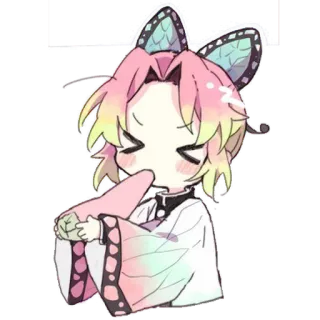 🦋 b569329a Shinobu Kocho Demon Slayer 애니메이션, 귀멸의 칼날, 코쵸우 시노부, 귀여운, 나비, 만화 telegram sticker