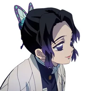 😌 77e95ecc Shinobu Kocho Demon Slayer Anime, Demon Slayer, Shinobu, Borboleta, Garota telegram sticker