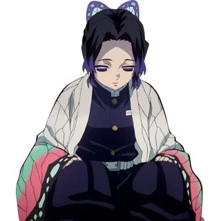 😑 a56bd492 Shinobu Kocho Demon Slayer Anime, Demon Slayer, Shinobu Kocho, Borboleta, Mangá telegram sticker