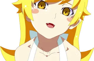 😋 ccaa240e Shinobu Oshino Monogatari Anime, Postać, Wampir, Słodki, Fanart telegram sticker