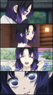 ⭐ 42bf93a4 Shinobu Kocho Demon Slayer Anime, Demon Slayer, Shinobu Kocho, Mangá, Personagem whatsapp sticker