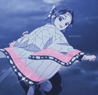 ⭐ 5bb6e64e Shinobu Kocho Demon Slayer Anime, Shinobu Kocho, Demon Slayer, Borboleta, Personagem whatsapp sticker