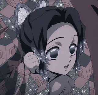 ⭐ 848ab475 Shinobu Kocho Demon Slayer Anime, Demon Slayer, Shinobu Kocho, Borboleta, Personagem whatsapp sticker