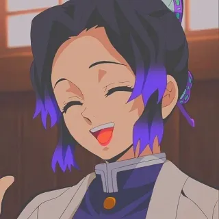 ⭐ a692f034 Shinobu Kocho Demon Slayer Anime, Mangá, Demon Slayer, Shinobu Kocho, Desenho animado, Personagem whatsapp sticker