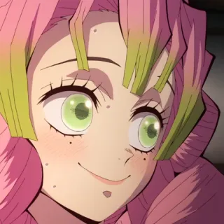 💗 0269e2fb Mitsuri Kanroji Demon Slayer anime, manga, demon slayer, mitsuri kanroji, love hashira whatsapp sticker