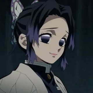 🦋 275a7ee8 Shinobu Kocho Demon Slayer Shinobu Kocho, anime, Demon Slayer, character, butterfly, manga, Japanese whatsapp sticker