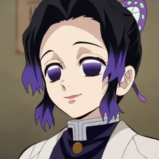 🦋 af45a8cf Shinobu Kocho Demon Slayer anime, demon slayer, shinobu kocho, butterfly, purple, manga, character whatsapp sticker