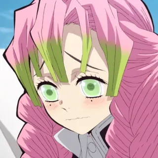 💗 b00e6c93 Mitsuri Kanroji Demon Slayer anime, demon slayer, mitsuri kanroji, hashira, love hashira, pink hair, anime girl, cute whatsapp sticker