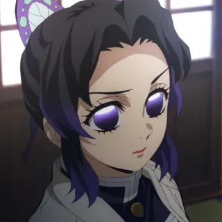 🦋 d950df7a Shinobu Kocho Demon Slayer shinobu, anime, demon slayer, character whatsapp sticker