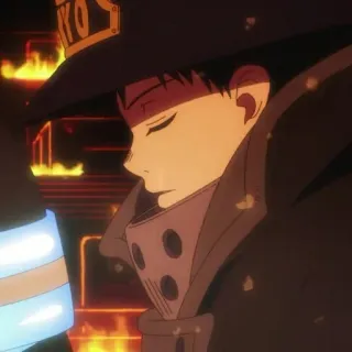 🔥 6da3ae1f Shinra Kusakabe Fire Force pemadam kebakaran, anime, api, Shinra Kusakabe, Fire Force whatsapp sticker