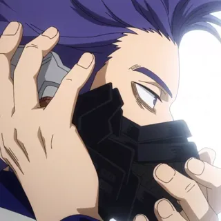 💜 0cc912f8 Hitoshi Shinso My Hero Academia Anime, My Hero Academia, Hitoshi Shinso, Personnage telegram sticker