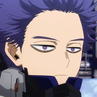 💜 41a6d687 Hitoshi Shinso My Hero Academia Anime, My Hero Academia, Hitoshi Shinso, Personnage telegram sticker