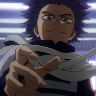 💜 6fd9addf Hitoshi Shinso My Hero Academia Anime, My Hero Academia, Hitoshi Shinso, Héros, Alter telegram sticker