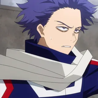 💜 844163eb Hitoshi Shinso My Hero Academia Anime, Manga, Hitoshi Shinso, My Hero Academia, Personnage, Étudiant telegram sticker