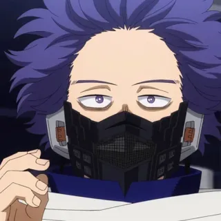 💜 8a8166ad Hitoshi Shinso My Hero Academia Anime, My Hero Academia, Hitoshi Shinso, Héros, MHA telegram sticker