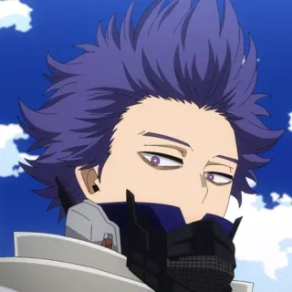 💜 8ea9e211 Hitoshi Shinso My Hero Academia Anime, Manga, My Hero Academia, Hitoshi Shinso, Personnage telegram sticker