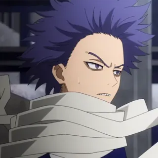 💜 bb6a5d02 Hitoshi Shinso My Hero Academia Anime, My Hero Academia, Hitoshi Shinso, Personnage, Héros telegram sticker