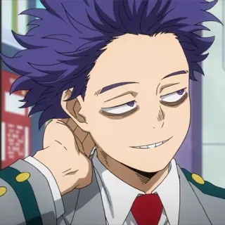 💜 fc1aeef3 Hitoshi Shinso My Hero Academia Anime, My Hero Academia, Shinso, Hitoshi Shinso, MHA, Personnage animé telegram sticker
