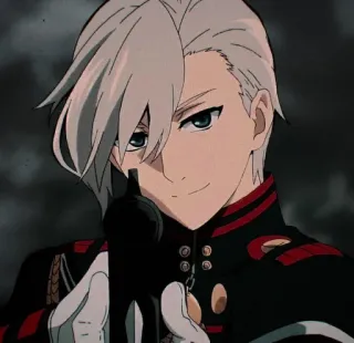 🔲 39149786 Guren Ichinose Owari no Seraph Anime, Personaggio, Arma da fuoco, Uniforme militare, Owari no Seraph, Guren Ichinose whatsapp sticker