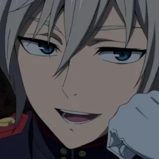 🖇 21a1e48e Mikaela Hyakuya Owari no Seraph Anime, Mikaela Hyakuya, Owari no Seraph, Vampir, Stiker Anime, Manga telegram sticker