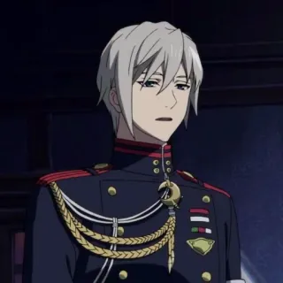 ⛓ b85c3cdf Anime, Karakter, Seragam militer, Rambut abu-abu, Pakaian formal telegram sticker