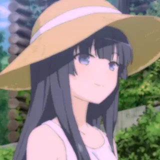 🍰 f3eb3646 gadis anime, topi, wanita, kartun, karakter, perempuan telegram sticker