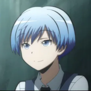 😀 ea082248 Nagisa Shiota Assassination Classroom Nagisa, Shiota, Anime, blauw haar, Personage, Assassination Classroom telegram sticker