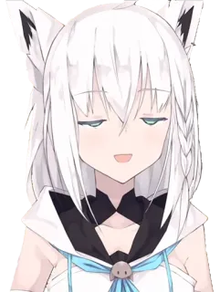🌽 83d9b2b3 Shirakami Fubuki Anime, Vtuber, Hololive, gadis rubah, Fubuki telegram sticker