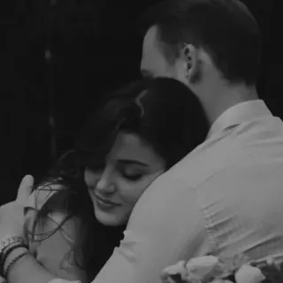 ♥️ 235864ad knuffel, liefde, genegenheid, koppel, romantiek telegram sticker