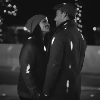 ♥️ 2d2ebbb5 stel, romantiek, winter, liefde, samen, schaatsen telegram sticker