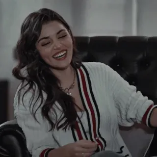 ♥️ 3e1fa5dd vrouw, glimlachend, portret, gelukkig, persoon, binnen telegram sticker