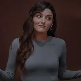 ♥️ 443e68dc vrouw, persoon, portret, Hande Erçel telegram sticker