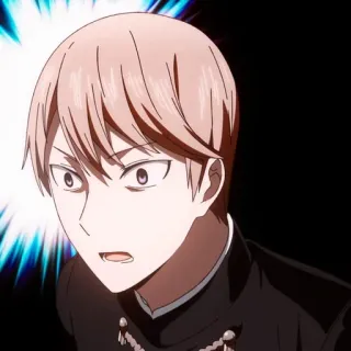 😱 1134fae0 Yu Ishigami Kaguya-sama: Love Is War Anime, Kaguya-sama: Love Is War, Yu Ishigami, zszokowany, zaskoczony telegram sticker