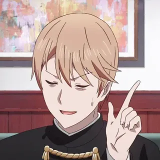 ☝️ 14f6736a Shirogane Miyuki Kaguya-sama: Love Is War Anime, Postać, Wskazywanie, Kaguya-sama telegram sticker