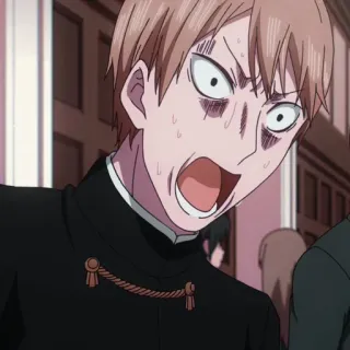 😱 25002d87 Miyuki Shirogane Kaguya-sama: Love Is War Anime, Manga, Wyraz twarzy, Komedia, Zszokowany telegram sticker