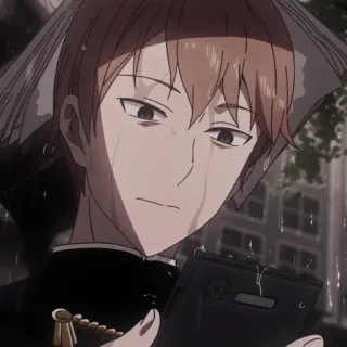 😕 6dd90e8e Miyuki Shirogane Kaguya-sama: Love Is War anime, płacz, smutny, Miyuki Shirogane, Kaguya-sama telegram sticker