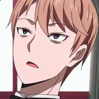 😯 6ee28b0d Miyuki Shirogane Kaguya-sama: Love Is War Anime, Kaguya-sama, Miyuki Shirogane, Prezydent, Poważny telegram sticker