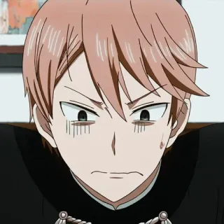 😥 89a9d04c Miyuki Shirogane Kaguya-sama: Love Is War Anime, Kaguya-sama, Miyuki Shirogane, Meme, Wyraz twarzy telegram sticker