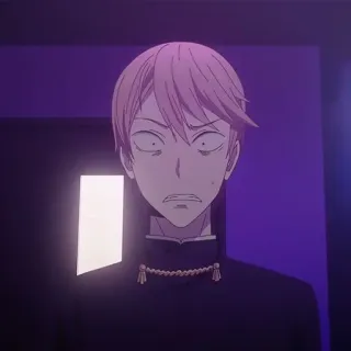 😳 8c3fc4eb Miyuki Shirogane Kaguya-sama: Love Is War Anime, Kaguya-sama, Miyuki Shirogane, Postać, Portret telegram sticker