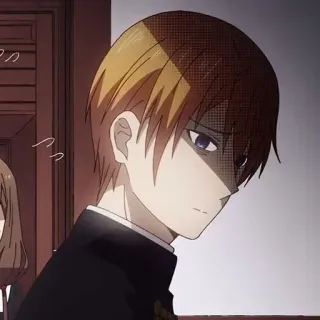 😔 b11d66cd Miyuki Shirogane Kaguya-sama: Love Is War Anime, Kaguya-sama: Love is War, Miyuki Shirogane, Poważny telegram sticker