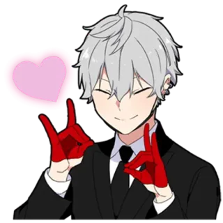 ❣ 1cc451d5 Anime, Manga, Nhân vật, Tình yêu, Trái tim, Dễ thương telegram sticker